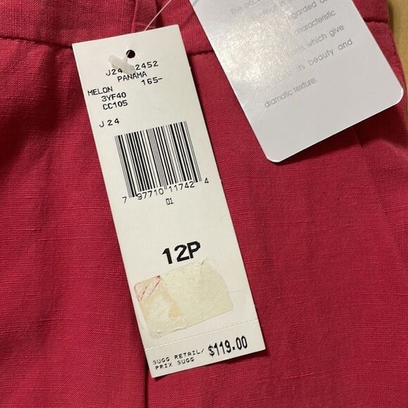 💗Jones New York Pant size 12 Petite salmon/pink with pockets 💗 - Picture 8 of 10